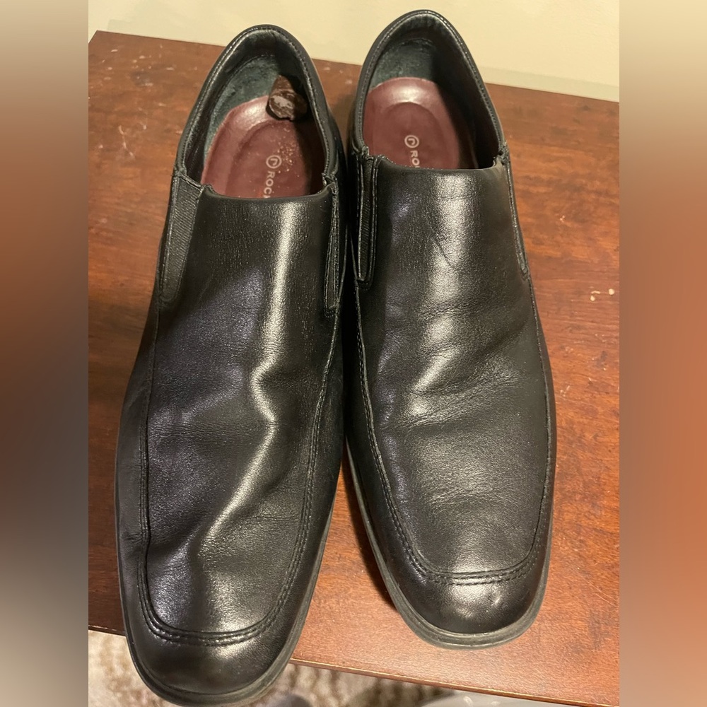Men’s rockport black leather Aderner shoes size 11 1/2 - Picture 7 of 7